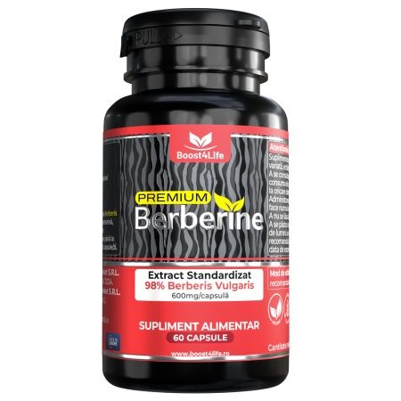 Premium Berberina, 600 mg, 60 capsule, Boost4Life