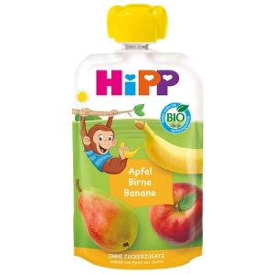 Preparat bio Hipppis cu mar, para si banana +12luni, 100g, Hipp