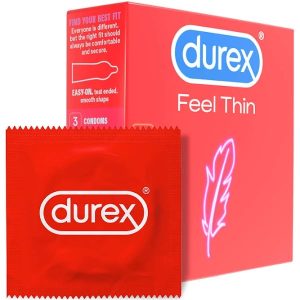 Prezervative Feel Thin, 3 bucati, Durex