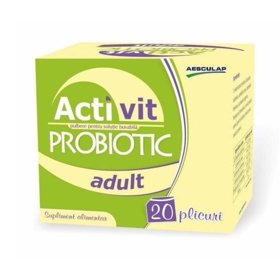 Probiotic pentru Adulti Activit, 20 Plicuri, Aesculap