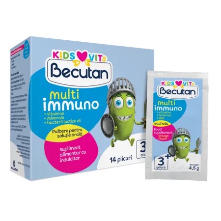 Probiotice Multi Immuno Kids, 14 plicuri