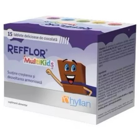 Probiotice Refflor Multikids, 15 tablete, Hyllan