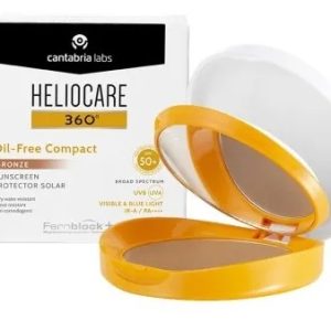 Pudra compacta Bronze Heliocare 360° Oil Free SPF50+, 10g, Cantabria Lab
