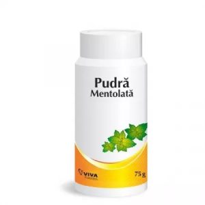 Pudra de talc mentolata, 75g, Vitalia