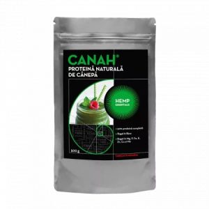 Pudra proteica de canepa, 500g, Canah