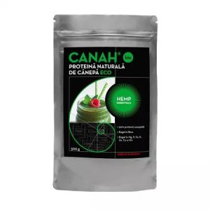 Pudra proteica de canepa eco, 500g, Canah