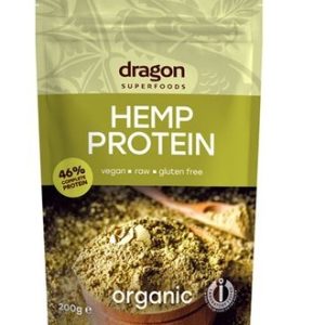 Pudra proteica eco de canepa, 200g, Dragon Superfoods