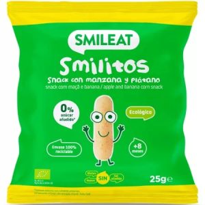 Pufuleti cu ulei de masline, banane si mere Smilitos, +8l, 25g, Smileat