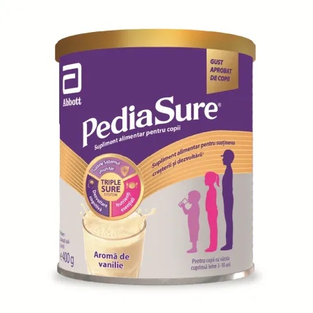 Pulbere cu aroma de vanilie PediaSure, 3-10 ani, 400 g