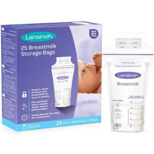Pungi stocare lapte matern, 25 bucati, Lansinoh