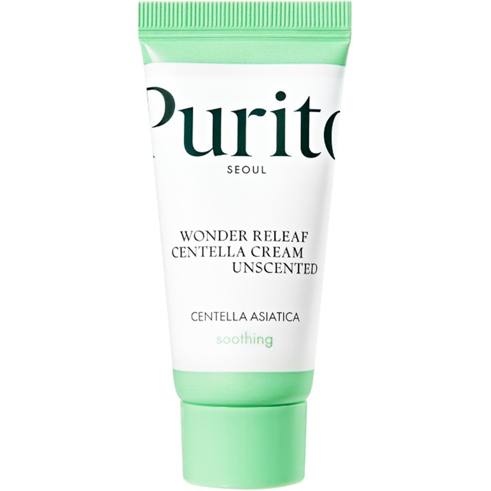 PURITO Wonder Releaf Centella Unscented Crema de fata mini, 15ml