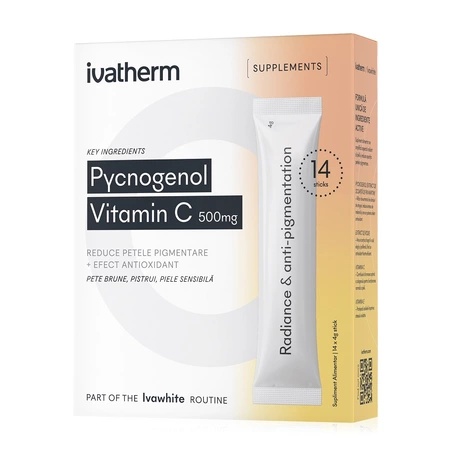 Pycnogenol și Vitamina C 500 mg, 14 Plicuri - Ivatherm