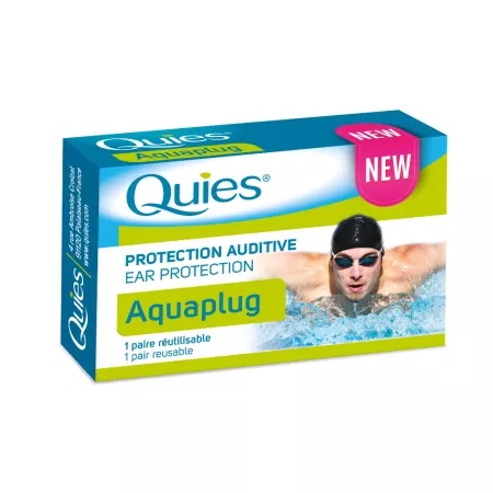 Quies Aquaplug – Dopuri din Silicon pentru Urechi, 1 Pereche