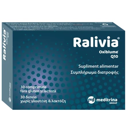 Ralivia Oxiblume + CoQ10, 30 comprimate, Meditrina