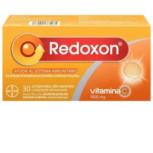 Redoxon Vitamina C 1000mg cu aroma de portocale, 30 comprimate efervescente, Bayer