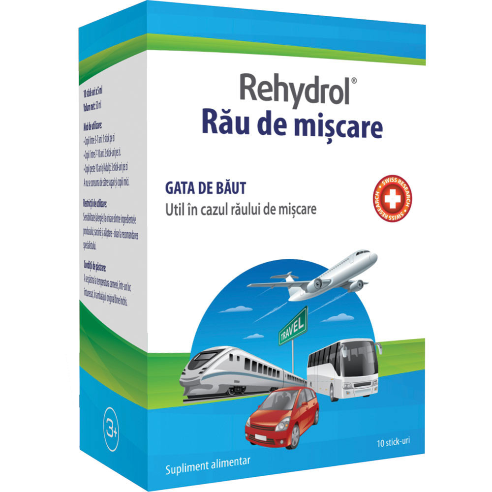Rehydrol Rau de miscare – 10 stickuri x 5 ml – MBA Pharma