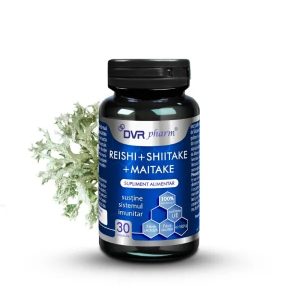 Reishi, Shiitake si Maitake, 30 capsule, DVR Pharm