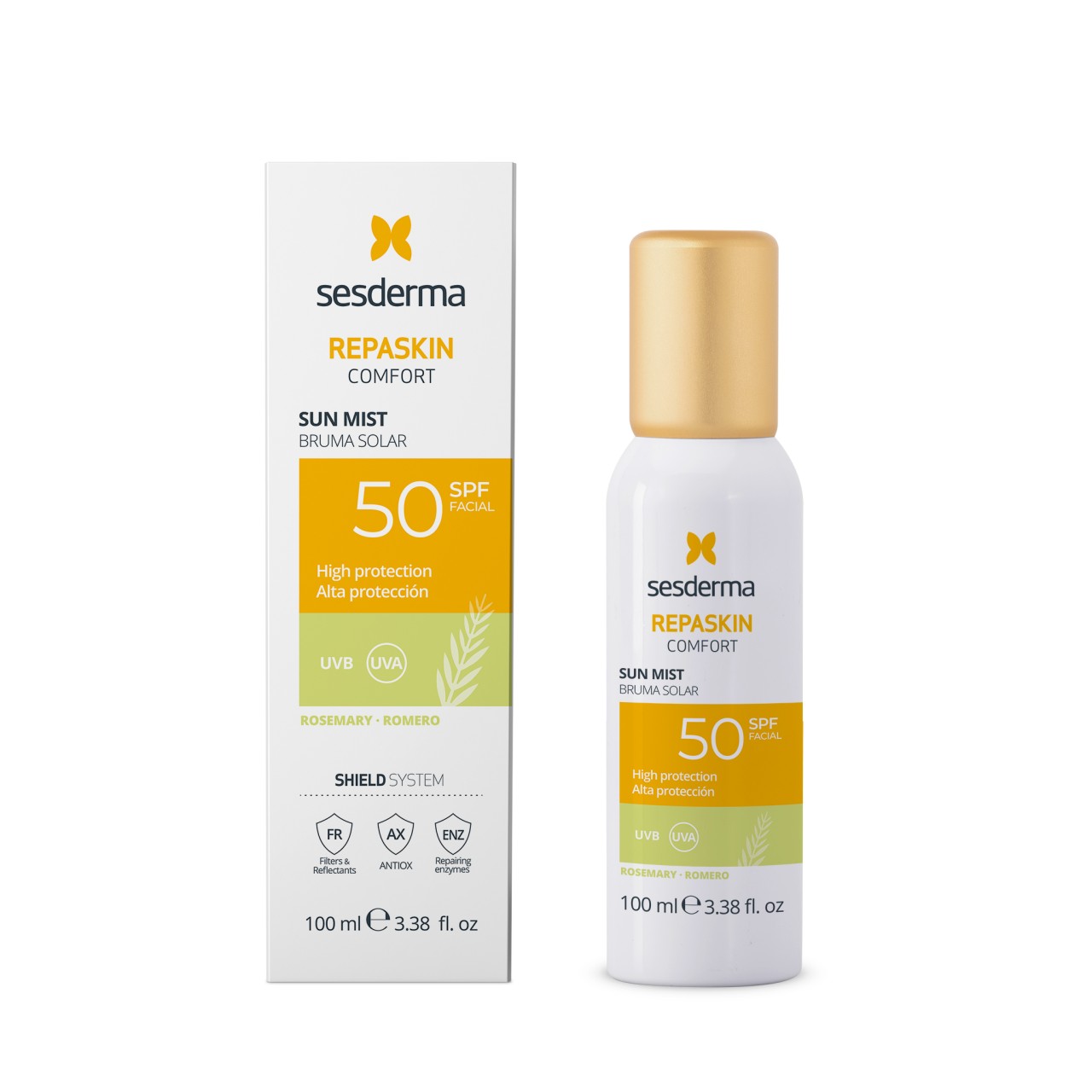 REPASKIN Comfort Mist Solar Rozmarin SPF50 100ml, Sesderma