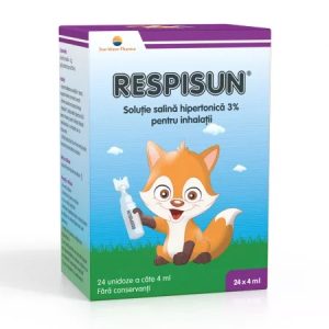 Respisun Solutie salina hipertonica 3%, 24doze, Sun Wave Pharma