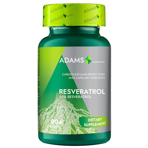 Resveratrol 50 mg, 90 capsule, Adams