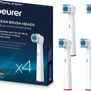 Rezerve pentru periuta de dinti electrica TB30/50 Clean, 4 bucati, Beurer