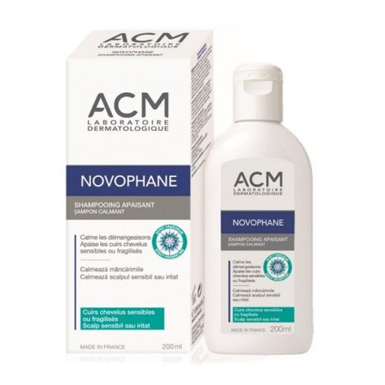 Sampon calmant pentru scalp sensibil sau iritat Novophane, 200 ml, ACM
