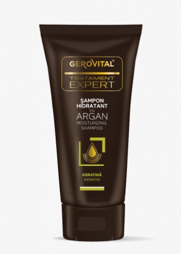 Sampon hidratant cu ulei de argan, 40ml, 11360, Gerovital Tratament Expert