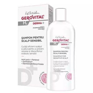 Sampon pentru scalp sensibil H3 Derma+, 200ml, 394, Gerovital
