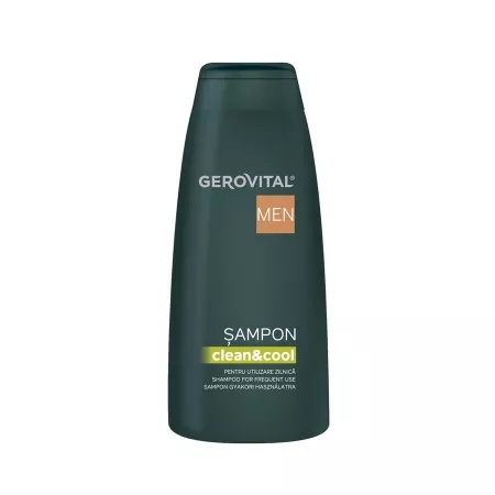 Sampon pentru utilizare zilnica barbati Gerovital Men Clean & Cool, 400 ml