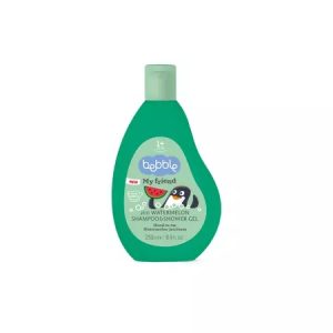 Sampon si gel de dus 2 in 1 My Friend cu aroma de pepene verde +12l, 250ml, Bebble