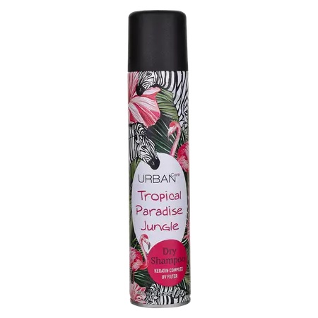 Sampon uscat cu complex de keratina Tropical Paradise Jungle, 200ml, Urban Care