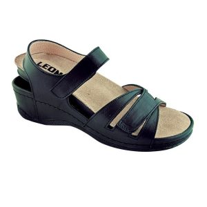 Sandale medicale 2021, negru,Nr.36, Leon