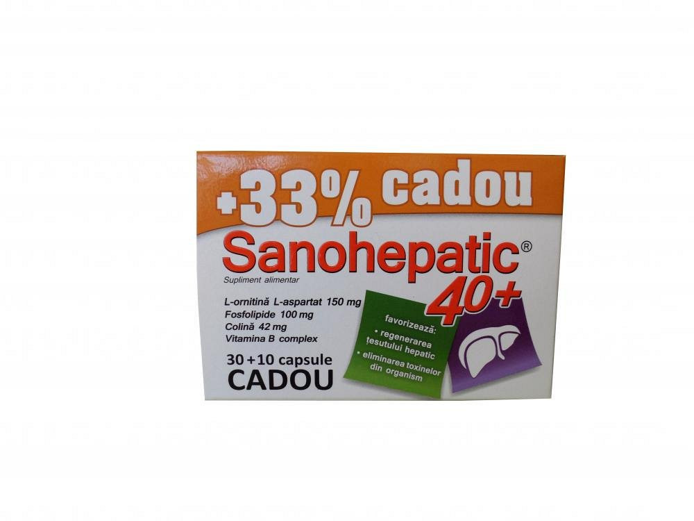 Sanohepatic 40+, 30 + 10capsule, Zdrovit