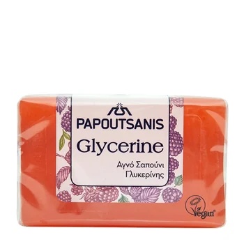 Sapun din glicerina cu parfum de fructe de padure, 125g, Papoutsanis