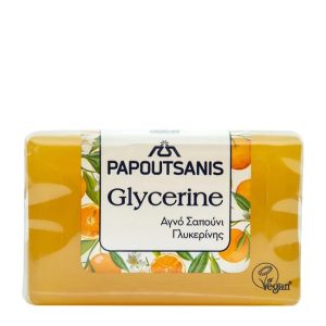 Sapun din glicerina cu parfum de portocale, 125g, Papoutsanis