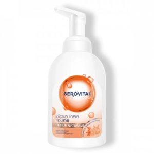Sapun lichid spuma cu uleiuri naturale, 300ml, 1447, Gerovital