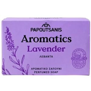 Sapun solid cu lavanda Aromatics, 100g, Papoutsanis