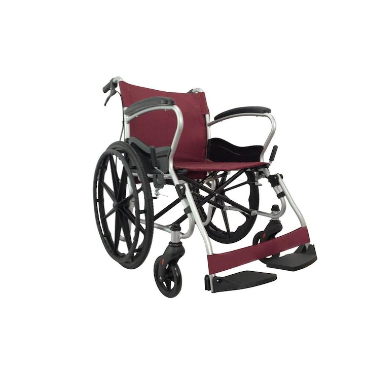 Scaun cu rotile ultrausor din aluminiu, pliabil, CML-953LBJ-46, Medico Denyro