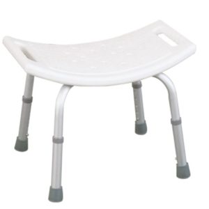 Scaun de Duș cu Sezut Curbat din Aluminiu, Reglabil pe Înălțime, CMX-797L