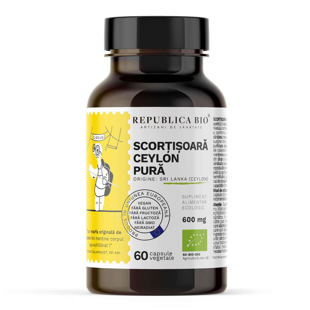 Scortisoara Ceylon Pura, 60 capsule, Republica BIO