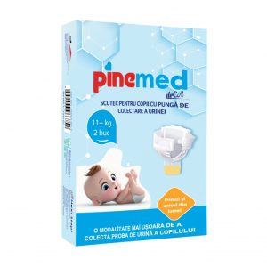 Scutec pentru copii cu punga de colectare urina Pine Med, marime L, +11kg, 2 bucati, Next Step