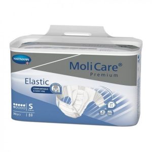 Scutece adulti MoliCare Premium Elastic 6 picaturi, 30 bucati, marimea S, Hartmann