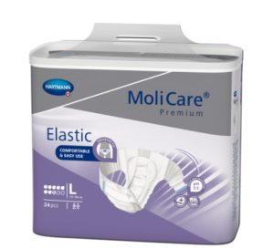 Scutece adulti MoliCare Premium Elastic 8 picaturi, L, 24 bucati, Hartmann