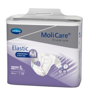 Scutece adulti MoliCare Premium Elastic 8 picaturi, L, 24 bucati, Hartmann