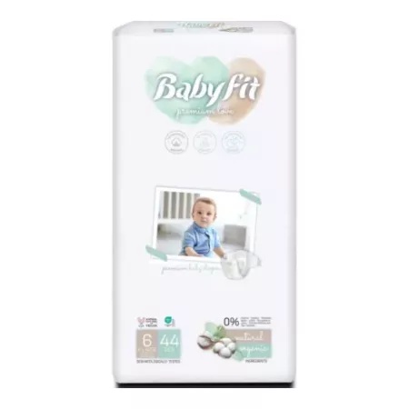 Scutece Bio Jumbo nr. 6 XL, 15-25kg, 44 bucati, 699, Babyfit