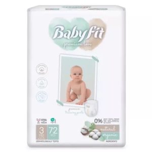 Scutece Bio Midi Jumbo, nr. 3, 4-9kg, 72 bucati, 668, Babyfit