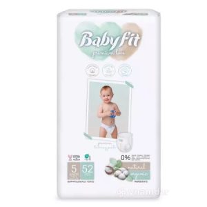 Scutece bio tip chilot Maxi nr. 5, 11-18kg, Jumbo, 52 bucati, 736, Babyfit