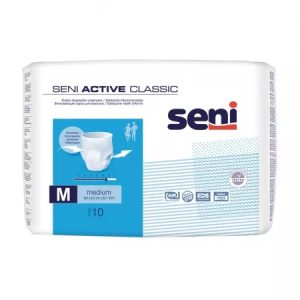 Scutece Chilot absorbant Active Classic, M, 10 bucati, Seni