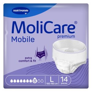 Scutece chilot adulti MoliCare Premium Mobile 8pic L, 14buc, Hartmann