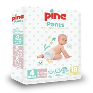 Scutece chilot pentru bebelusi, Pine Pants, maxi 9-15kg, 18buc